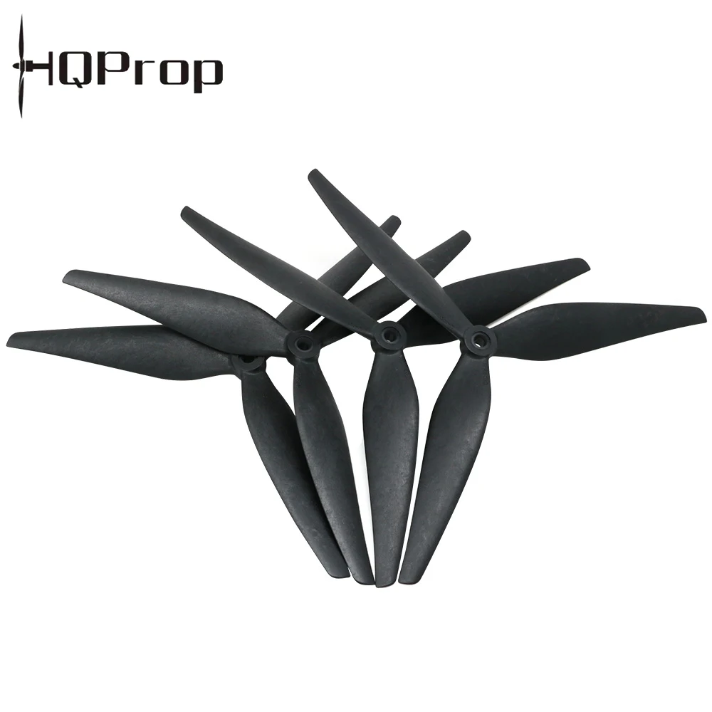 2pair/lot HQProp 9050 9X5X3/ 1050 10X5X3/ 1050 10X5.5X3 9'' 10'' 3-Blade Carbon Reinforced Nylon CW CCW Propeller For RC Parts