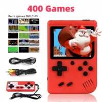 Portable Handheld Retro Video Game Console Built-in 400 Classic Mini Games Console Support for Two Player Game and TV Connection