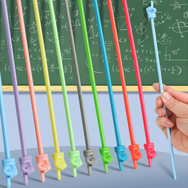 10Pcs Teaching Pointer Finger Reading Stick Teaching Indicator Stick Point Picture Book Teaching Preschool Stick