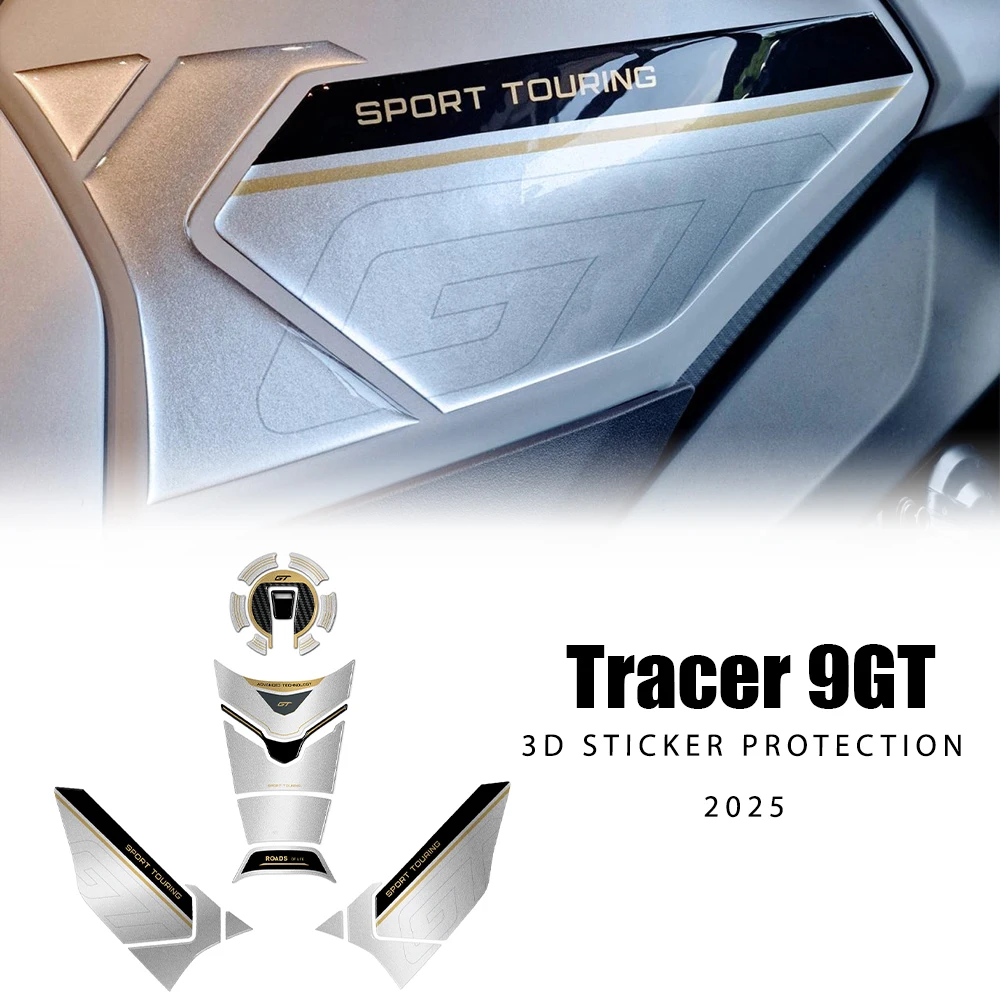 For Tracer 9 GT 2025 Tracer 9GT Motorcycle Accessories 3D Epoxy Sticker Tank Pad Combination Kit