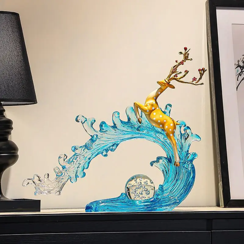 【وضع الأرضية】زخرفة زخرفية لخزانة النبيذ المزدهرة، خزانة تلفزيون مدخل غرفة المعيشة الفاخرة الخفيفة #2