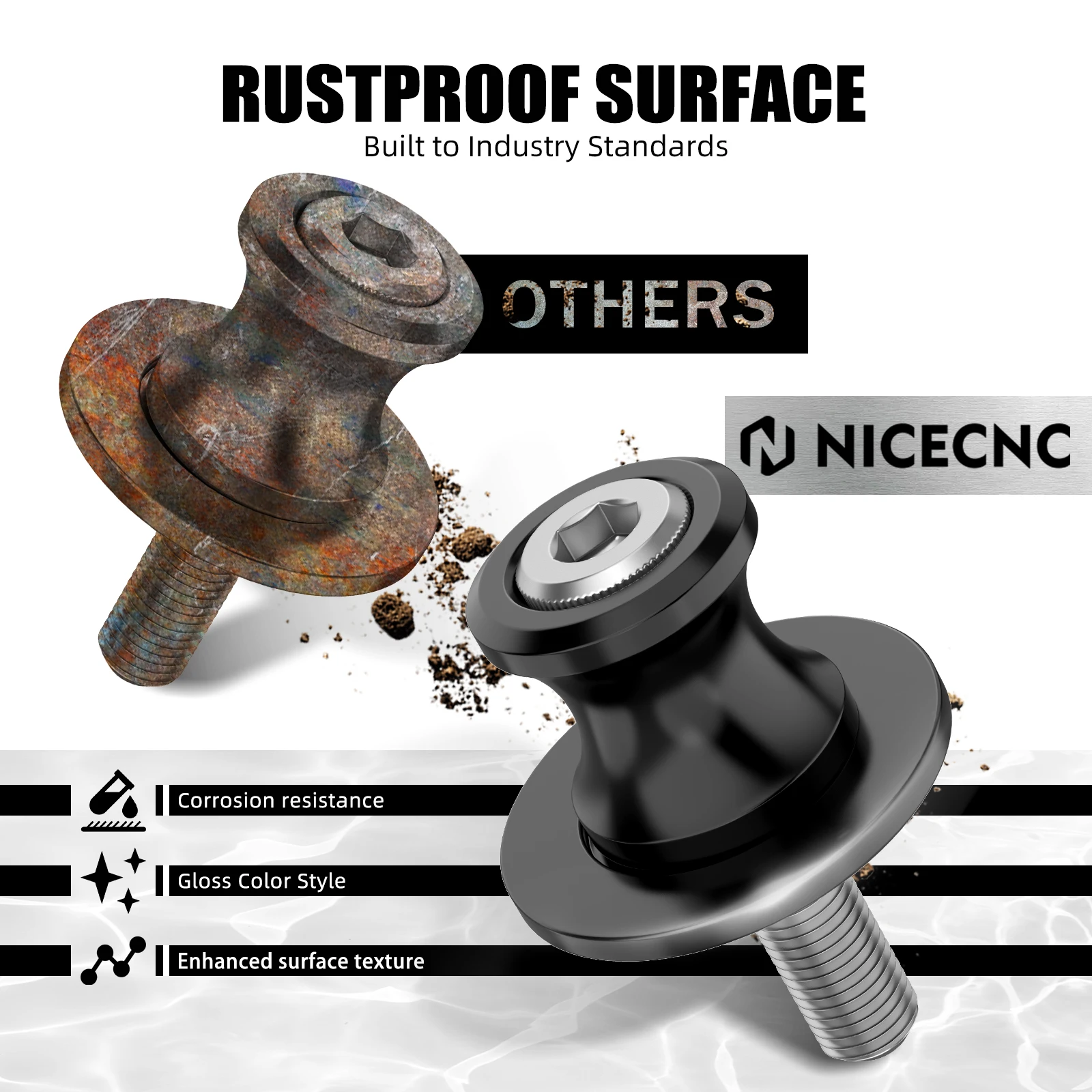 

M10 10mm Swingarm Spools Slider For Kawasaki ER6N ER-6N Ninja 250R 300R 650R 750R Ninja500 Versys 650 1000 ZX6R Z750R Z1000SX