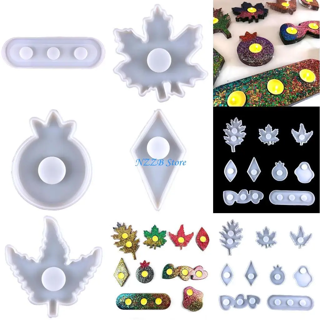 

T21F формы для свечей в форме кленового листа для изготовления свечей, силиконовая форма, украшение для мыла