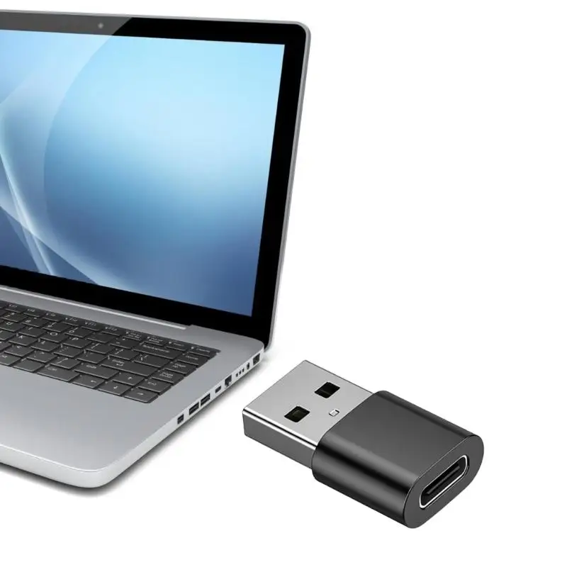652F USB C To USB A Converter Reinforced Metal Construction USB3.0 Speed Charging For Multiple Devices