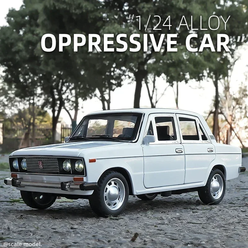 

Russian LADA 2106 Alloy Car Die Cast 1:24 Toy Car Model Sound and Light Toy Collectibles Birthday gift