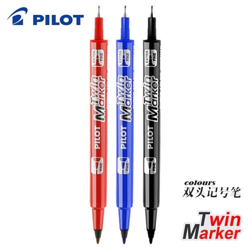 Imagen 1 del producto Rotulador Pilot SCA-TM de doble punta, bolígrafos de tinta permanentes de doble punta vibrantes a base de agua de secado rápido para diario, álbumes de recortes y manualidades DIY