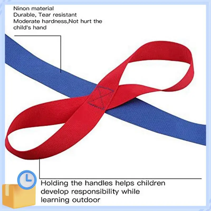 

ABTK-5X Children's Walking Ropes For Preschool Daycare School Kids Outdoor Colorful Handles For Up To 12 Children 2 Teachers