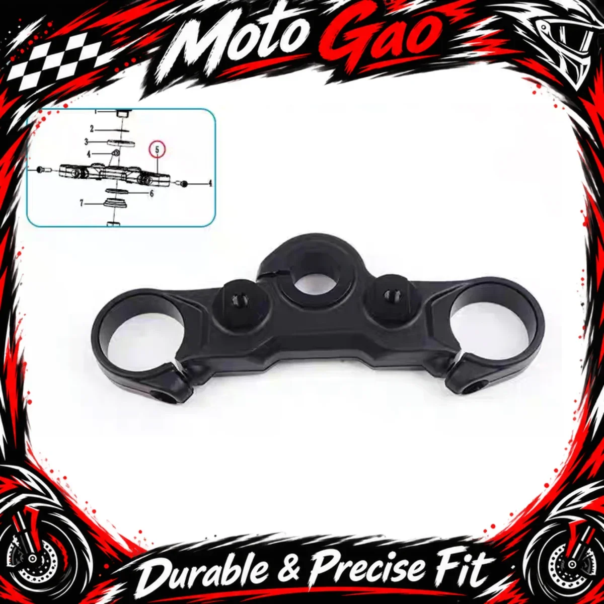 Fit For CFMOTO 675NK NK 675 675-NK upper and lower connecting plates steering column base plate handlebar accessories