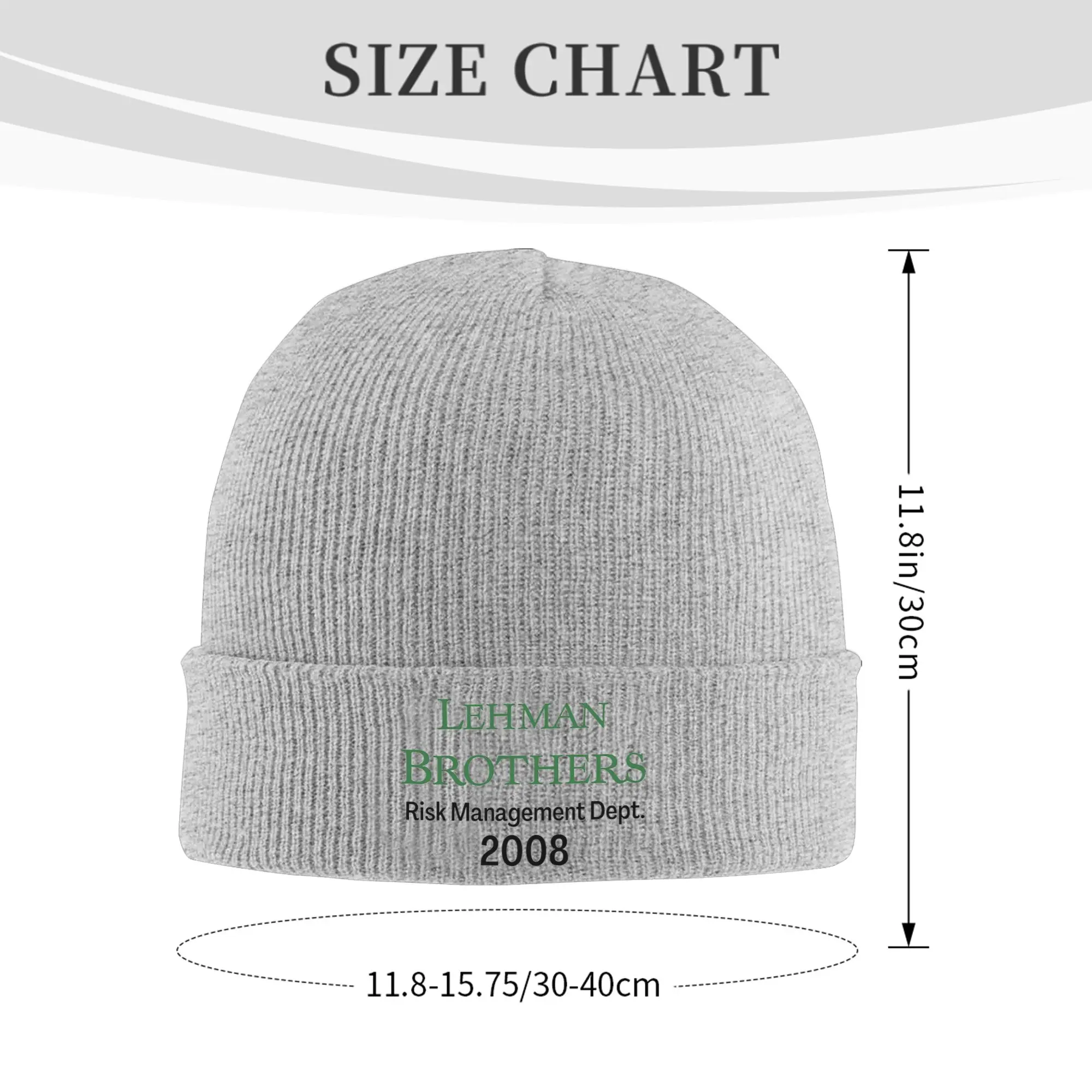 Lehman Brothers Risk Management Department 2008 Winter Skullies Beanies Hat Warm Autumn Knitted Hats Bonnet Caps for Women Men