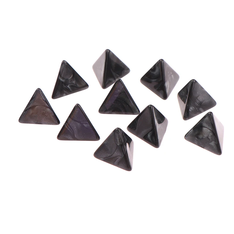 10pcs Blank 4 Sided D4 Dice For D&D/RPG Playing Board Game Favours Math Teaching Lovers Mathematical Tool Diagonal Diameter 22mm