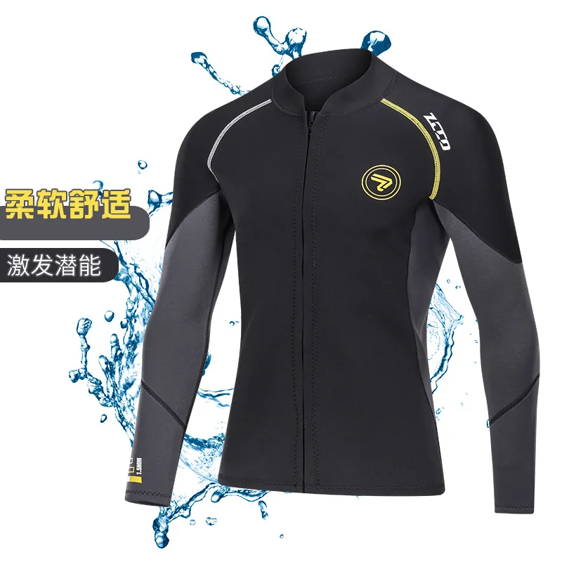 

ZCCO1.5MM Diving Suit Split Top Long Sleeve Snorkeling Cold-proof and Warm Diving Suit Large Size Surfing