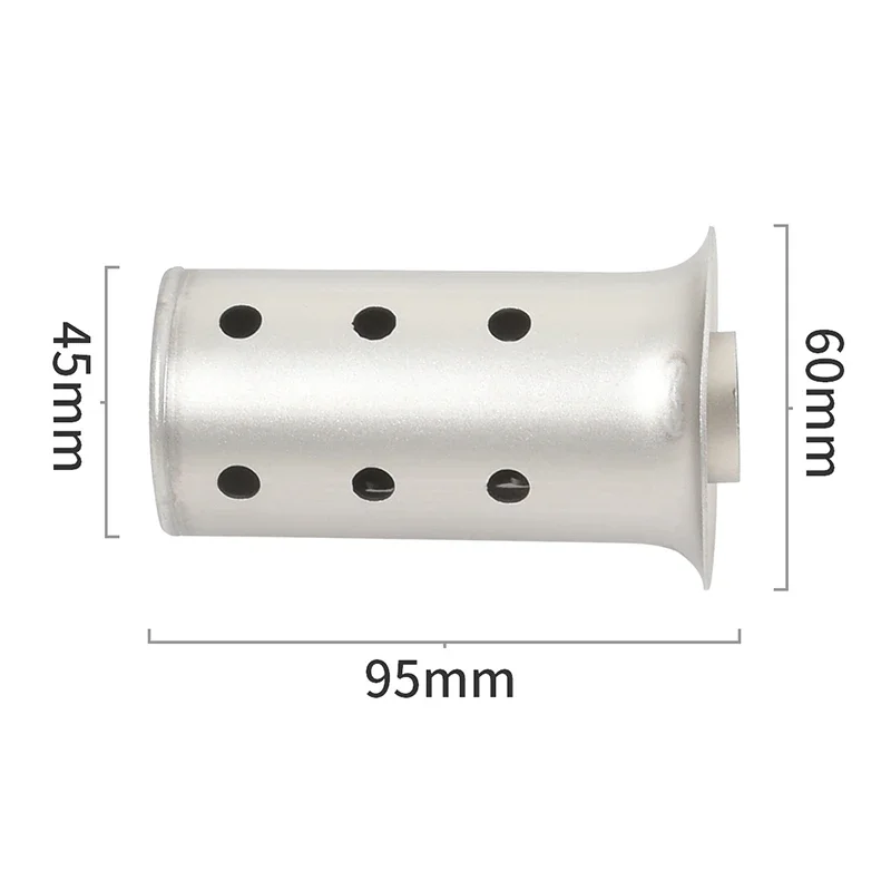 Motorcycle Exhaust Muffler System 51mm 60mm 63mm Universal Link Pipe DB Killer Eliminate Noise Reducer image 3