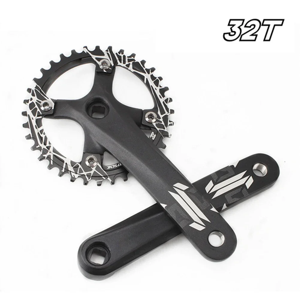 Sleekly Designed Square Taper Crankset Chainring Compatible with Various Biking Needs Options in Size Available from 32T to 38T