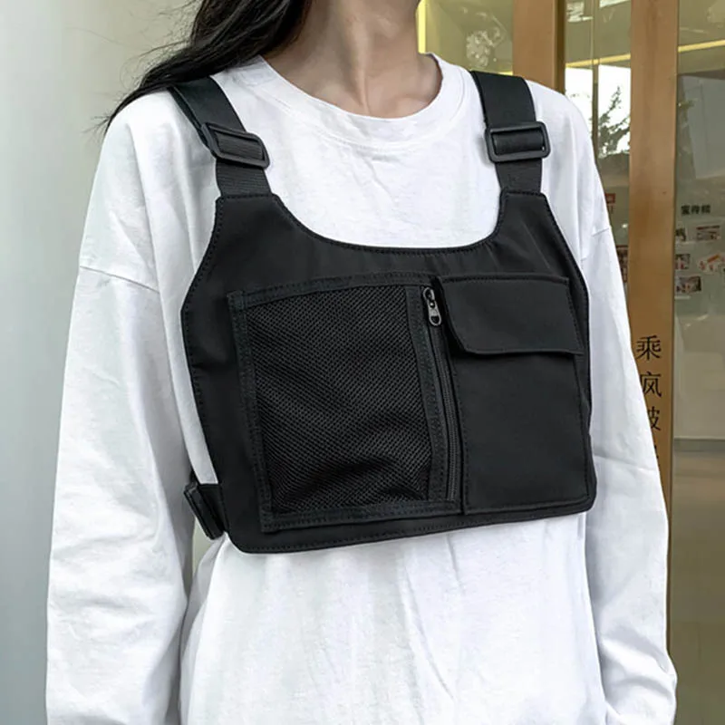 Fashion New Chest Rig Bag Multifunction Unisex Waist Pack Street Hip-hop Nylon Vest Bag Outdoor Casual Tactical Chest Bags Purse