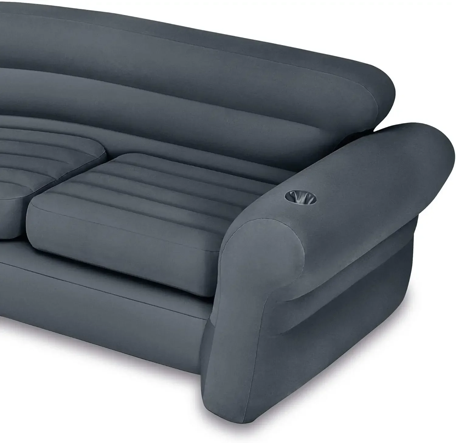 Sofá Seccional de esquina inflable, sillón de salón Ultra, juego Otomano