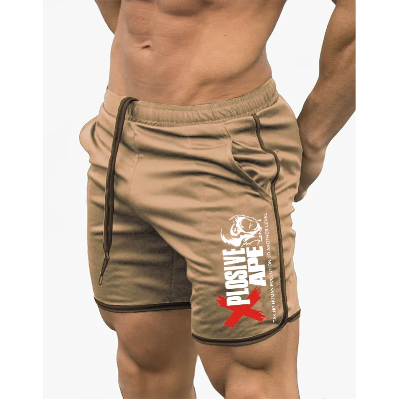 New Men Shorts Gym Fitnes Loose Shorts Running Sports Basketball Shorts Summer Quick-dry Short Pants Male Casual Beach Shorts