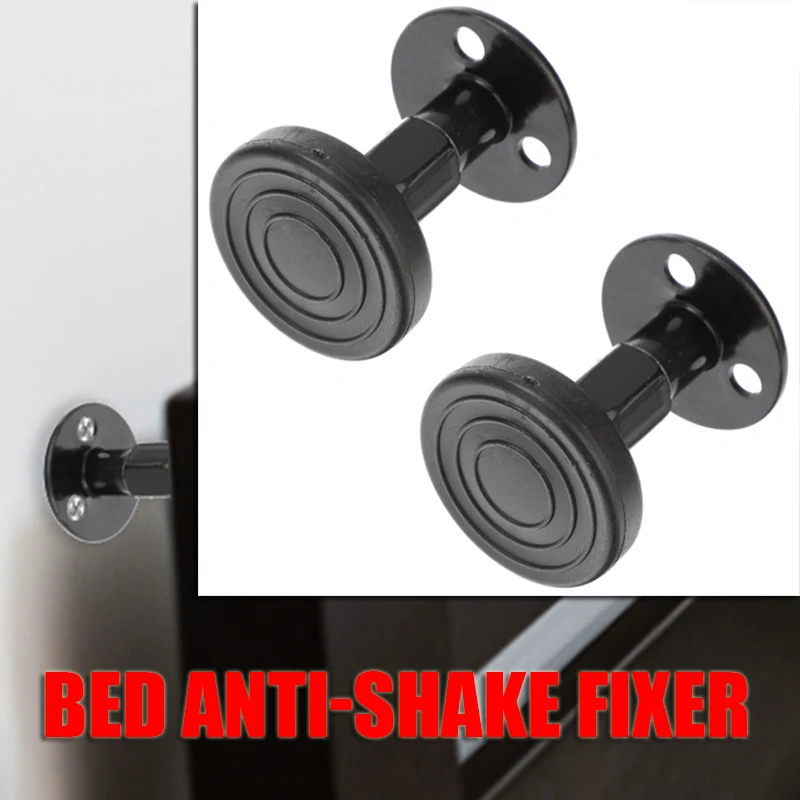

2 Pcs Bed Frame Anti Shake Head Stabilizer Frames Silver Metal Anti-shake Tool Adjustable Threaded Headboard Limiter Anti-shake