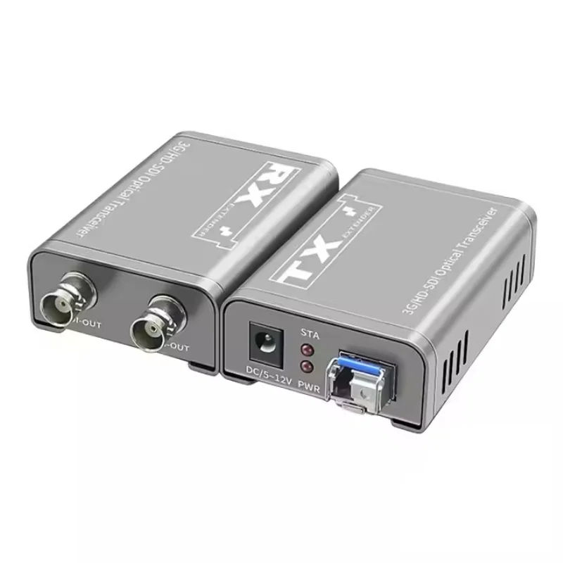 Удлинитель 3G SDI с контуром поверх одномодового волокна до 20 км Неспрессованный оптоволоконный трансивер 1080P SDI
