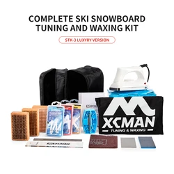 XCMAN komple kayak Snowboard Tuning ve ağda demir ile ağda kiti, evrensel balmumu, kenar Tuner, fırça, balmumu kazıyıcı, Ptex