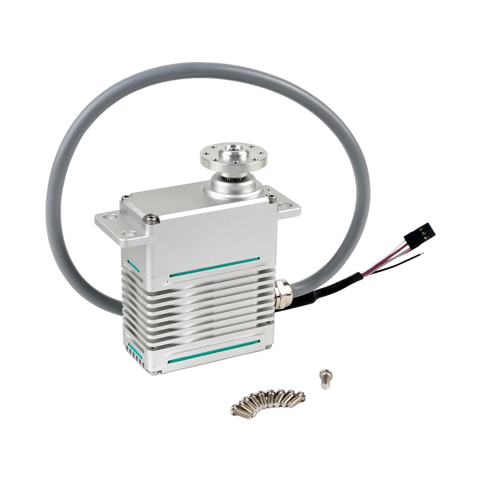 220Kg 12V/24V All-Metal Digital Servo Des220 200° Adjustable Any Angle Coreless Servo For Rc Robot Car