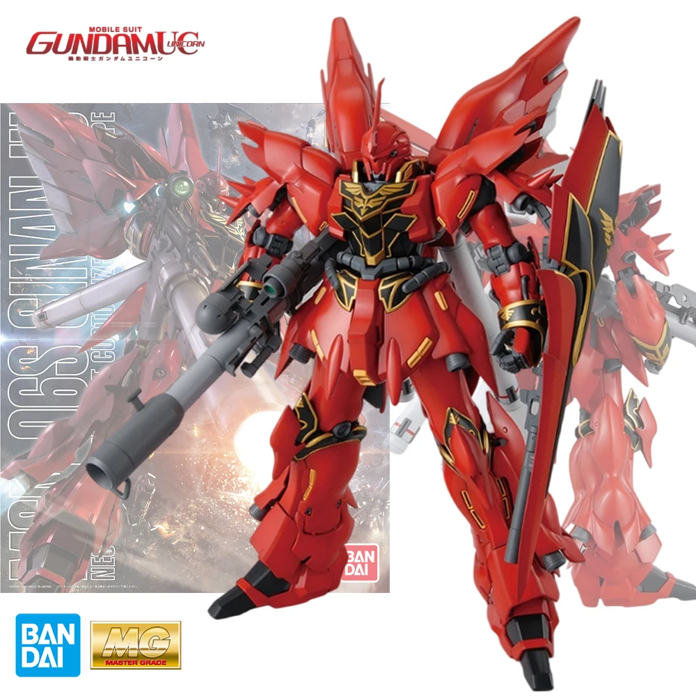 

Bandai Genuine Gundam MG 1/100 MSN-06S Sinanju OVA Anime Action Figure Assembly Toys Model Collectibles Decorative Toy Gifts