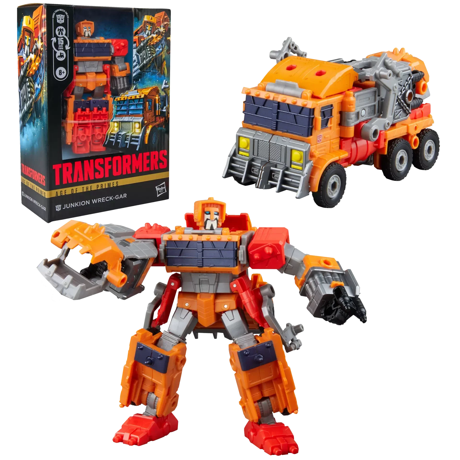 Transformers Toys Age of the Primes Junkion Wreck-Gar Voyager Class 7-Inch Converting Action Figure Robot Gift
