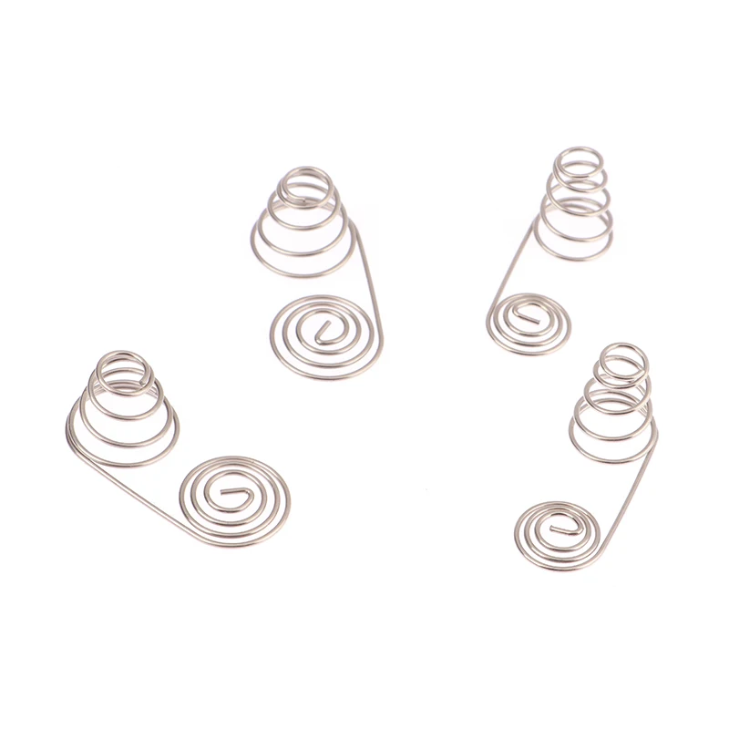 5PCS AA Battery Negative Positive Coils Spring Contact Plate Nickel Wire No Rust Conductive Fit