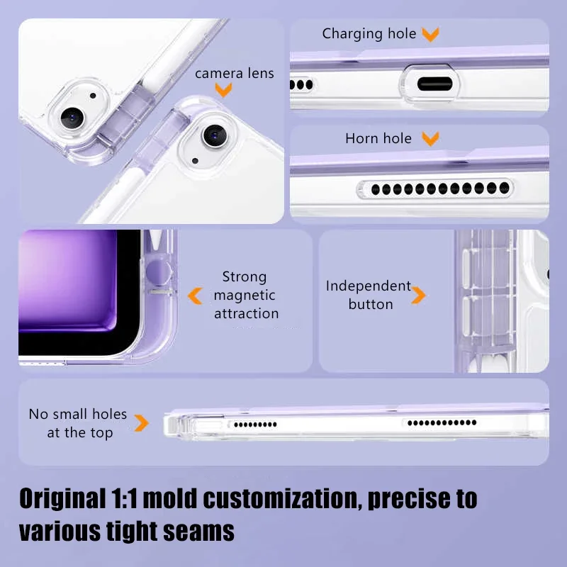 حافظة Y-Fold أكريليك عالية الدقة لجهاز 2025 الجديد IPad A16 Pro 6th M5 Air 13 11 M3 M2 M4 12.9 "9 8 7 6 5 4 10 11th Generation Mini 7 6 Funda #6