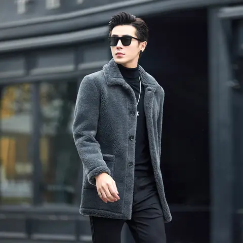 Lambswool jacket mens-AliExpress