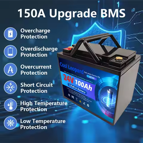 100% New 24V LiFePO4 100Ah-200Ah Battery has built-in 200A rechargeable Ferrous Lithium Phosphate Solar Off-grid Battery.