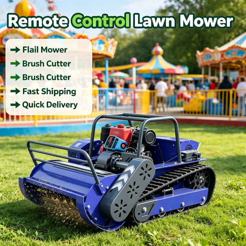 Customized All Terrain Robotic Lawn Mower Hammer Blade Design For Home Backyard Lawn Trimming