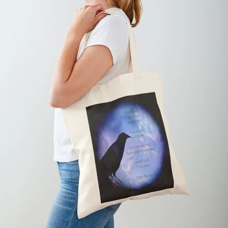 

Poe-I Loved Alone-2 Tote Bag Canvas stote bag shopping cart bags reusable shopping bag