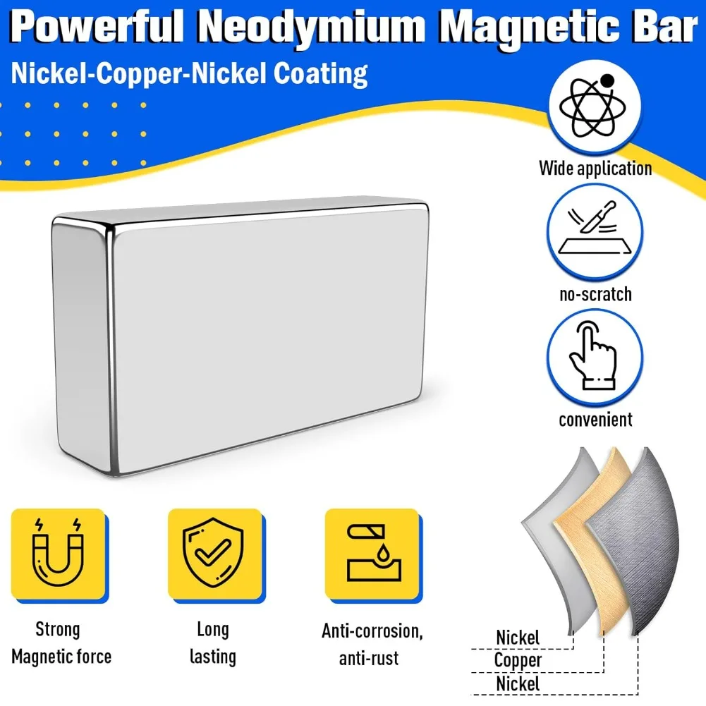 5-50 Pcs Super Powerful Block Magnet Neodymium Magnets NdfeB N35 Strong Magnet Permanent Magnetic imanes Refrigerator Magnet
