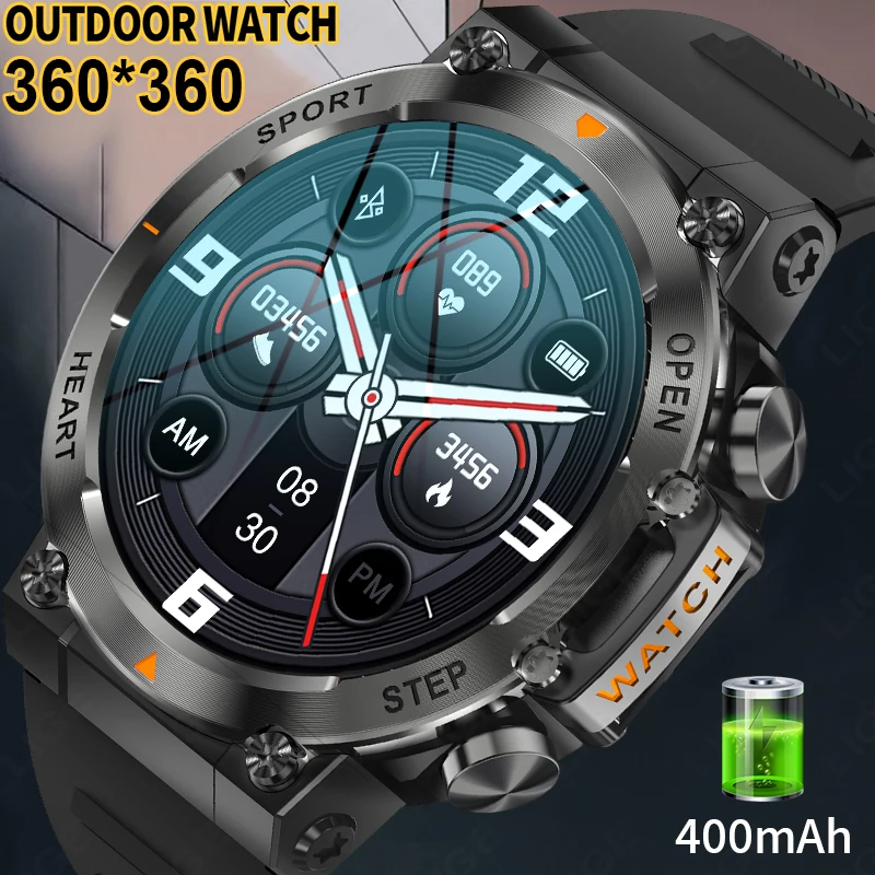 

LIGE 1.39 Inch Screen Bluetooth Call Smart Watch Men Sports Watch Fitness Tracker Heart Monitor Smartwatch For Android IOS Phone