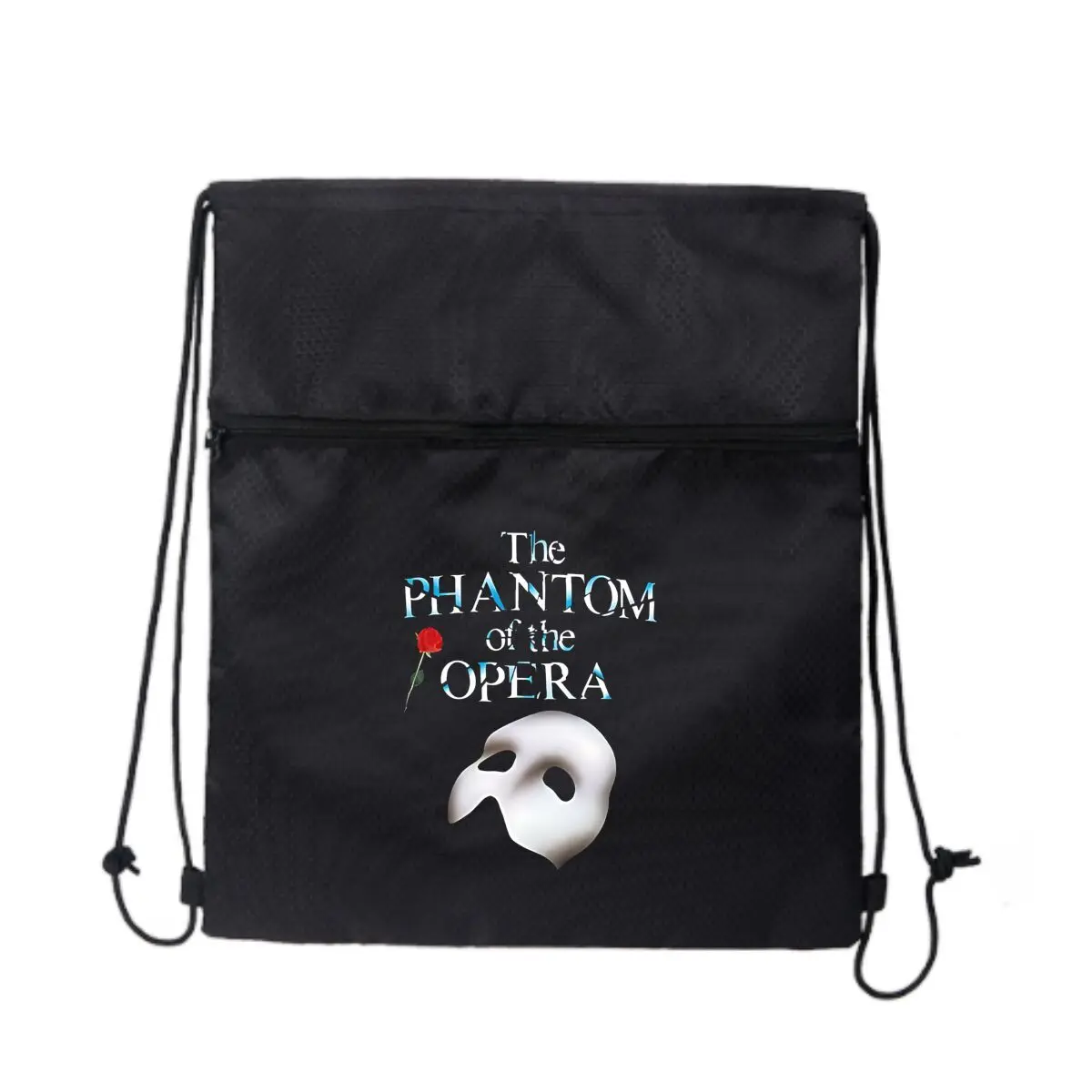 

Призрак оперы - связанная с маской в музыке. Простой рюкзак с карманом на шнурке для занятий спортом на открытом воздухе.