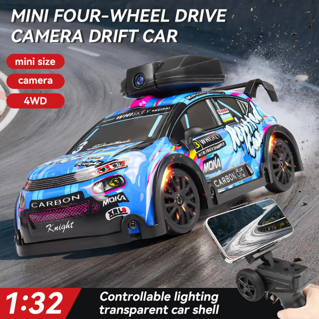 2.4G High Speed Drift RC Car With Camera Or No Camera 1:32 4WD Remote Control Car Radio Controlled Mini Racing Model Toy For Kid