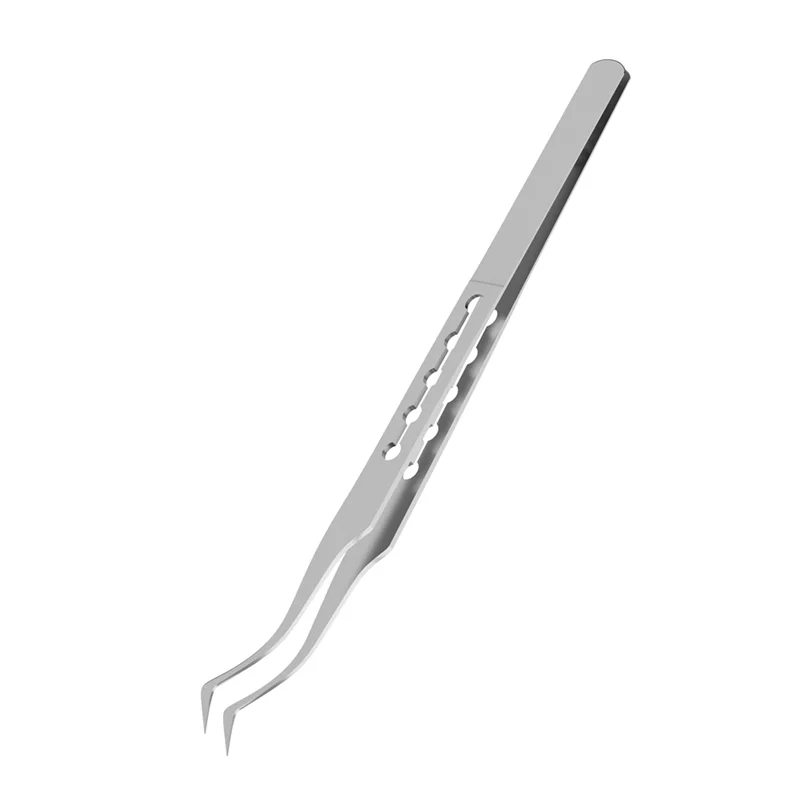 ABFS Pinças não magnéticas de liga de titânio, 4 unidades, antiestáticas, resistentes à corrosão, para placa-mãe precisa, pinça de reparo de joias