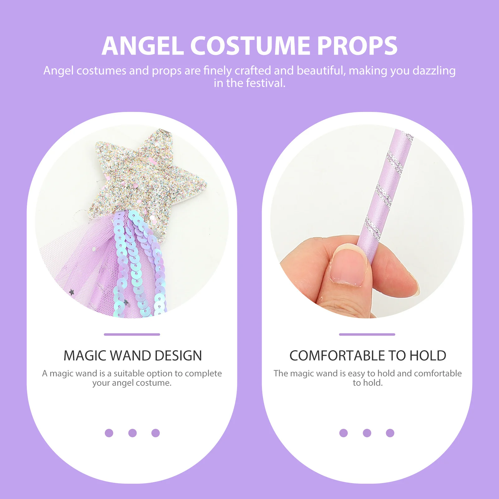 1 set costume da fata angelo per 2-6 anni festa di Halloween bella bacchetta ala volante abiti cosplay costume da angelo