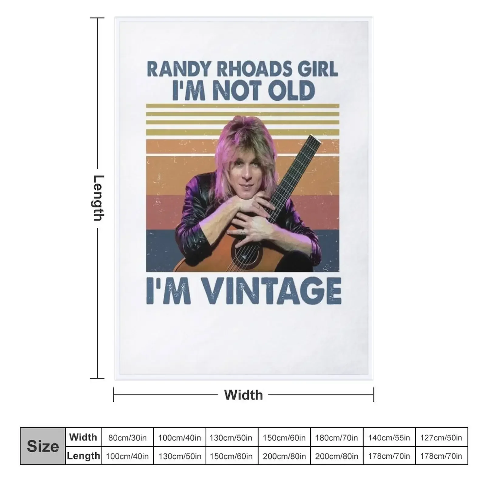 Randy Rhoads im not old. Throw Blanket Softest Bed covers Blankets