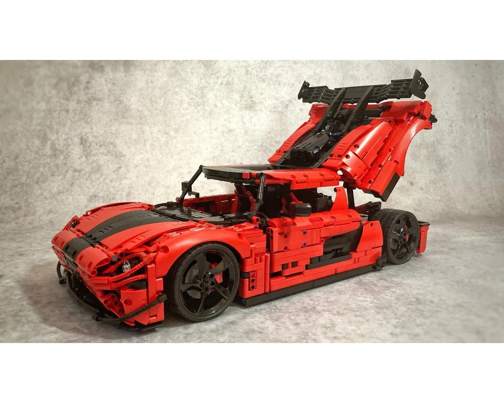 2024 MOC Nissek RS  Supercar Building Kit Model Race Car Building Kit for Kids Adult Gift