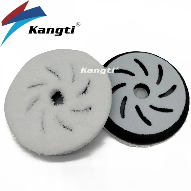 

Kangti 5 "(125mm) Fast Finishing Microfiber Polishing Pad Polishing Disc Kits For DA/RO Car Polisher