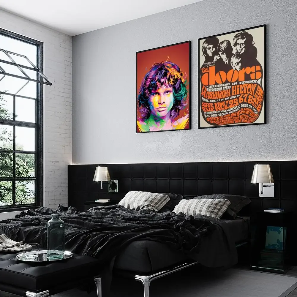 1pc The Doors Jim Morrison Poster Good Quality Prints And Posters Vintage Room Home Bar Cafe Decor Aesthetic Art Wall Painting