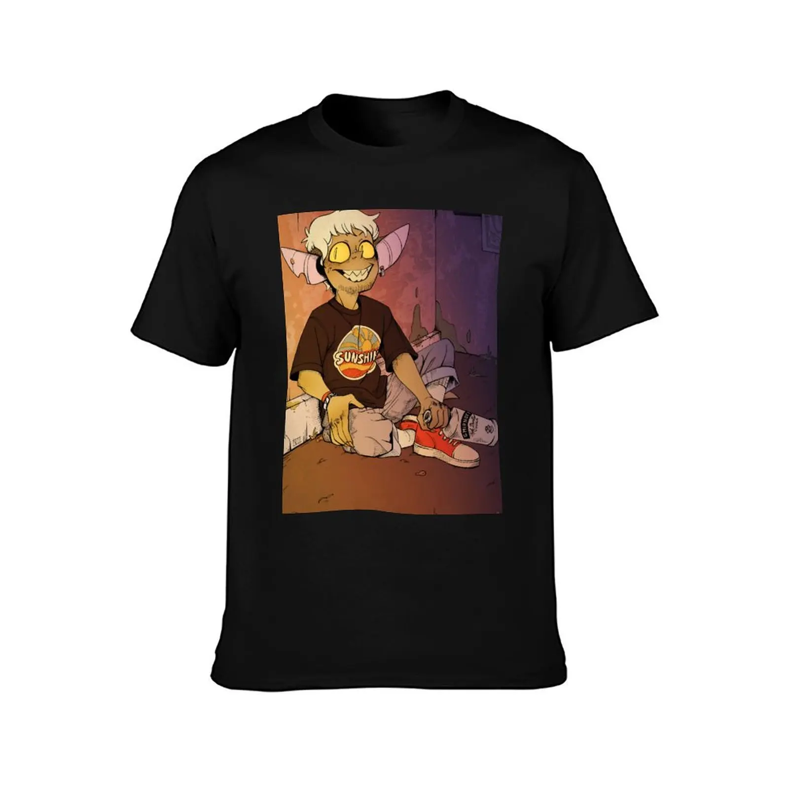 Malcom hanging out T-Shirt Simple Print Design T-Shirt