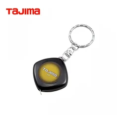 TAJIMA Mini Tape Measure 1Pcs with Aluminium Key Chain 1/2/3m Length 6mm Width Measuring Tool 1001-0056/1001-2454/1001-0841