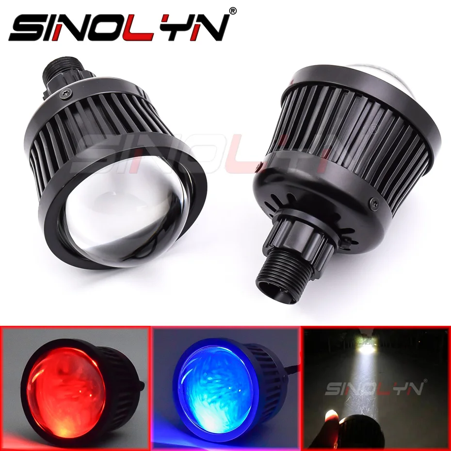 

Светодиодсветодиодный фары Sinolyn Devil Eyes H7 H4 9005 9006, фары дальнего света, прожекторы, противотуманные фары, светодиодные автомобильные аксессуары