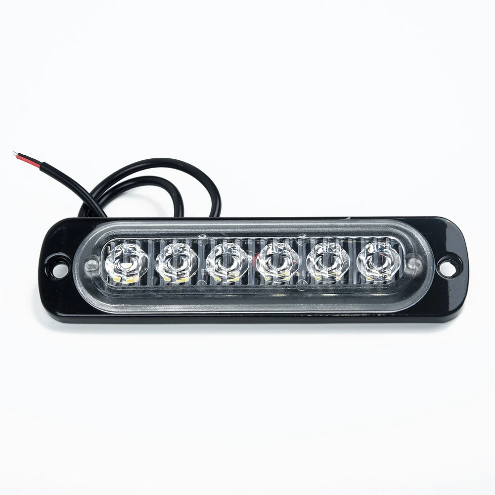 12W 6 LED Car Work Light Strobe Warning Lights High Bright Emergency Driving Fog Lamp For Auto Boat Truck ATV 12V