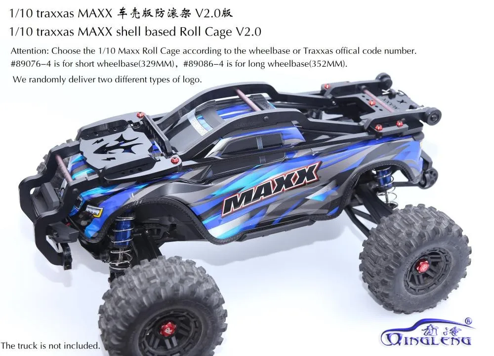 نايلون لفة قفص ل 1/10 traxxas MAXX 2.0 89076-4 89086-4 rc لعبة أجزاء #1
