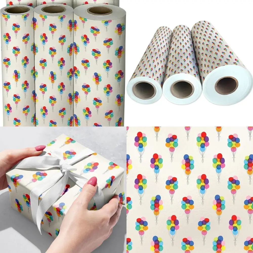 

Все необходимое для массовой подарочной упаковки, принадлежности для повседневной упаковки, ассортимент воздушных шаров, рулон бумаги 208 x 24 дюйма