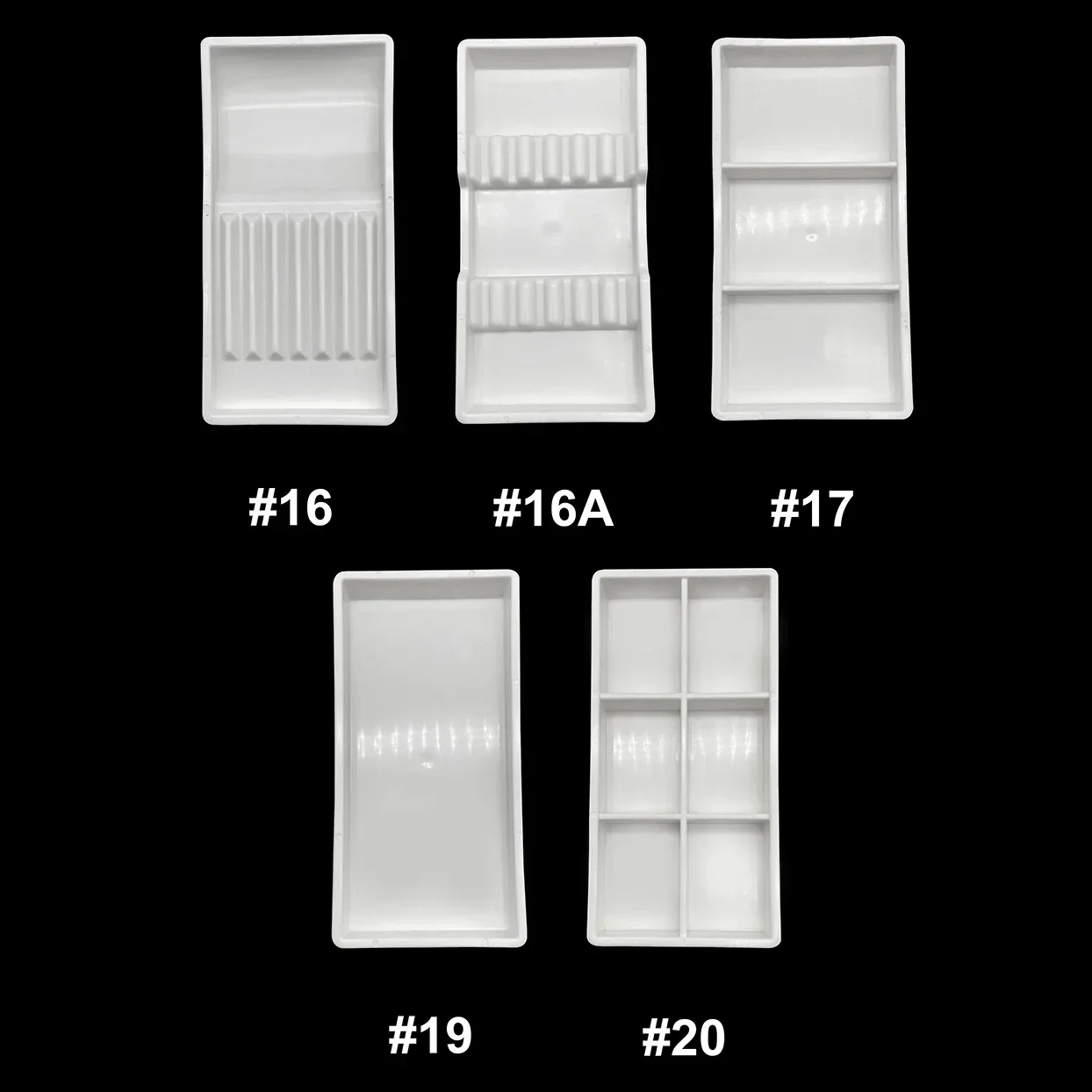 1Pcs Plastic Dental Instrument Tray Separate Tray Autoclavable Plastic Divided Split Trays for Medical Tattoo Dentistry Tools