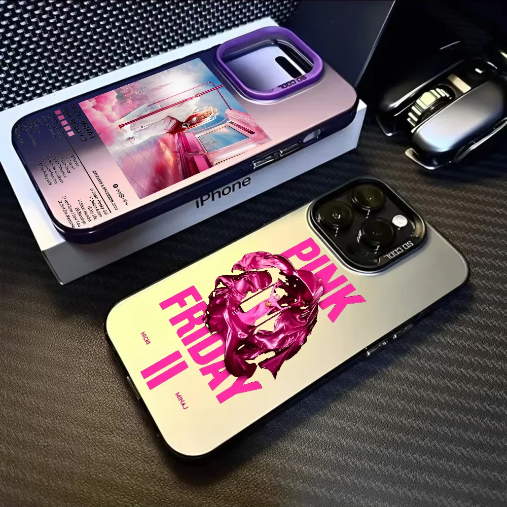 

N-Nicki M-Minaj Pink Friday 2 Phone Case For IPhone 16 15 14 13 12 11 Pro Max Black Purple Matte Laser Metallic Aurora Funda